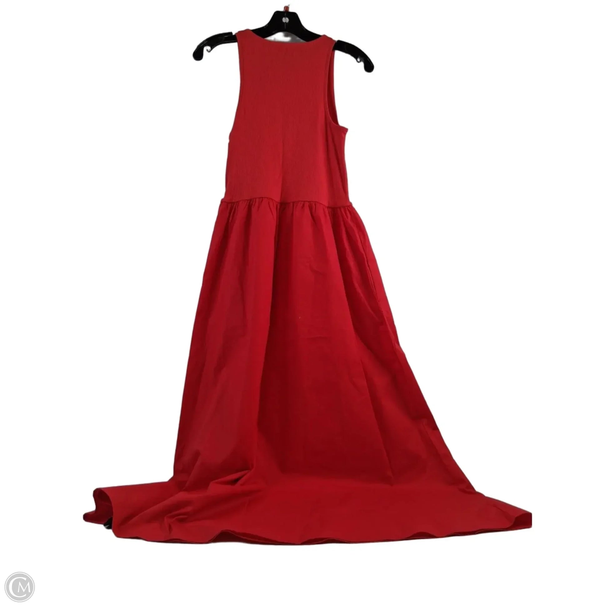 loft red dress Loft Beach Hook Keyhole Maxi Dress Size 16 Red Ochre Women's