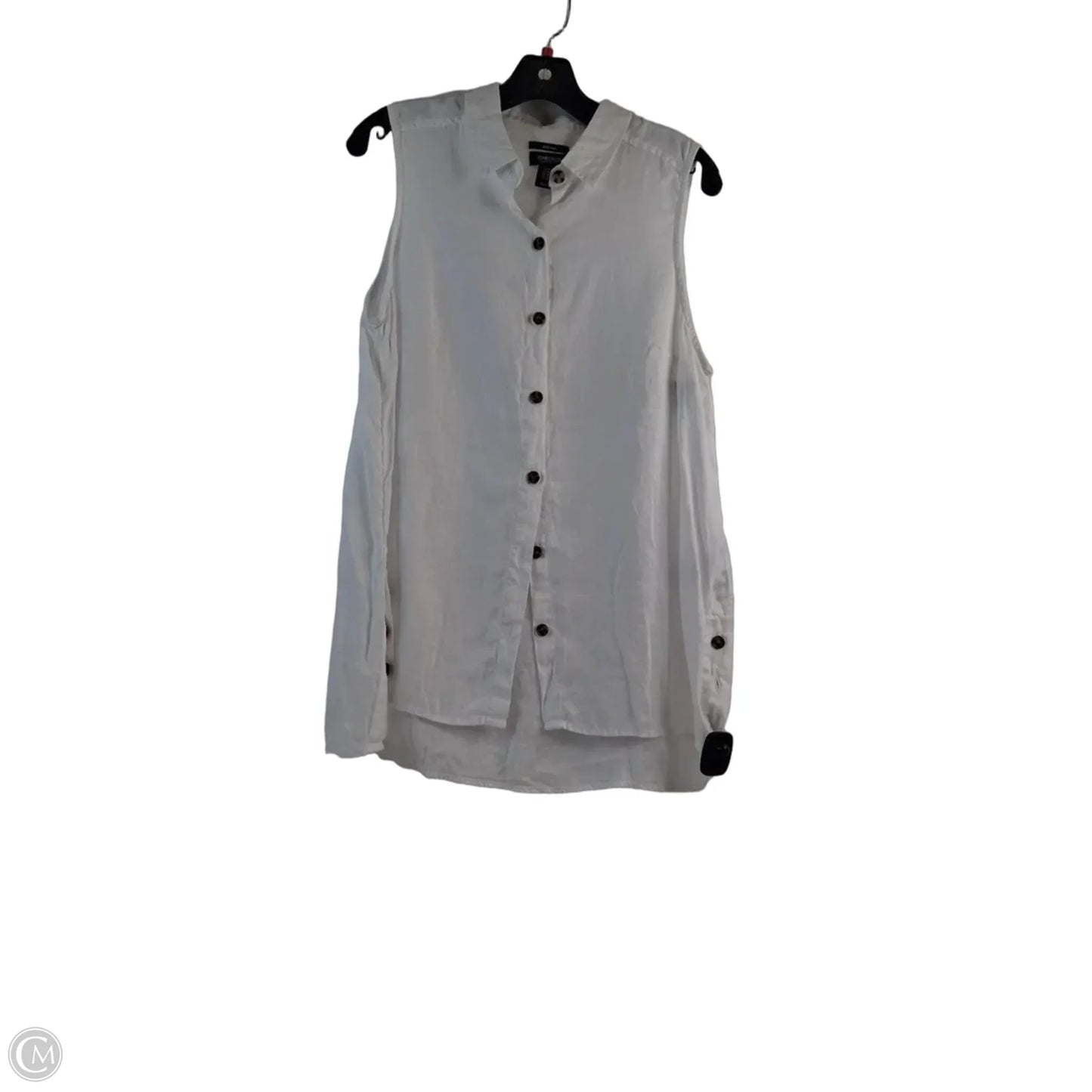 Top Sleeveless By Jones And Co In White, Size: M