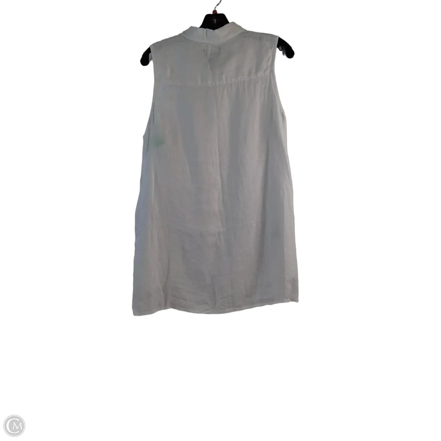 Top Sleeveless By Jones And Co In White, Size: M