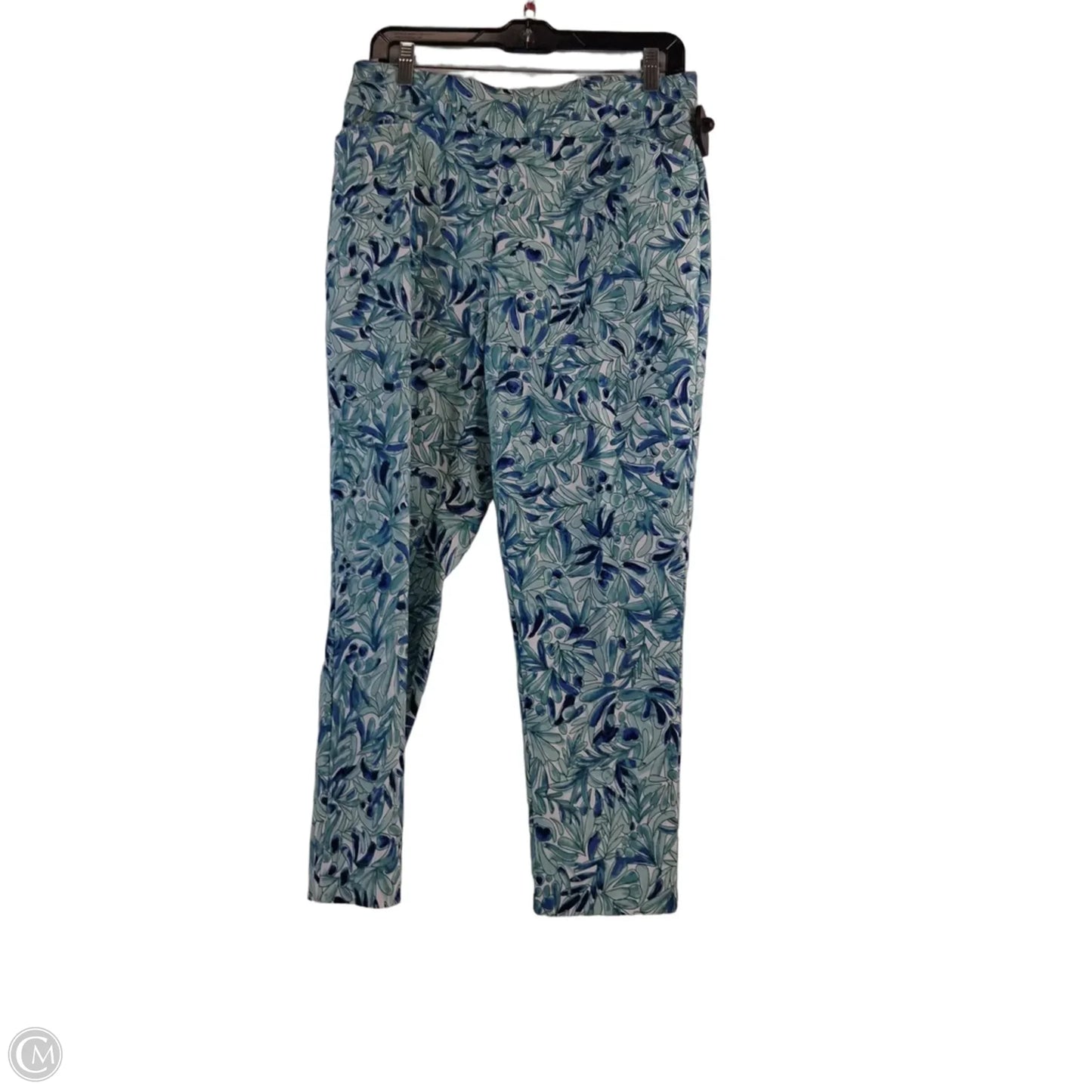 Pants Dress By Croft And Barrow In Green & White, Size: 10p