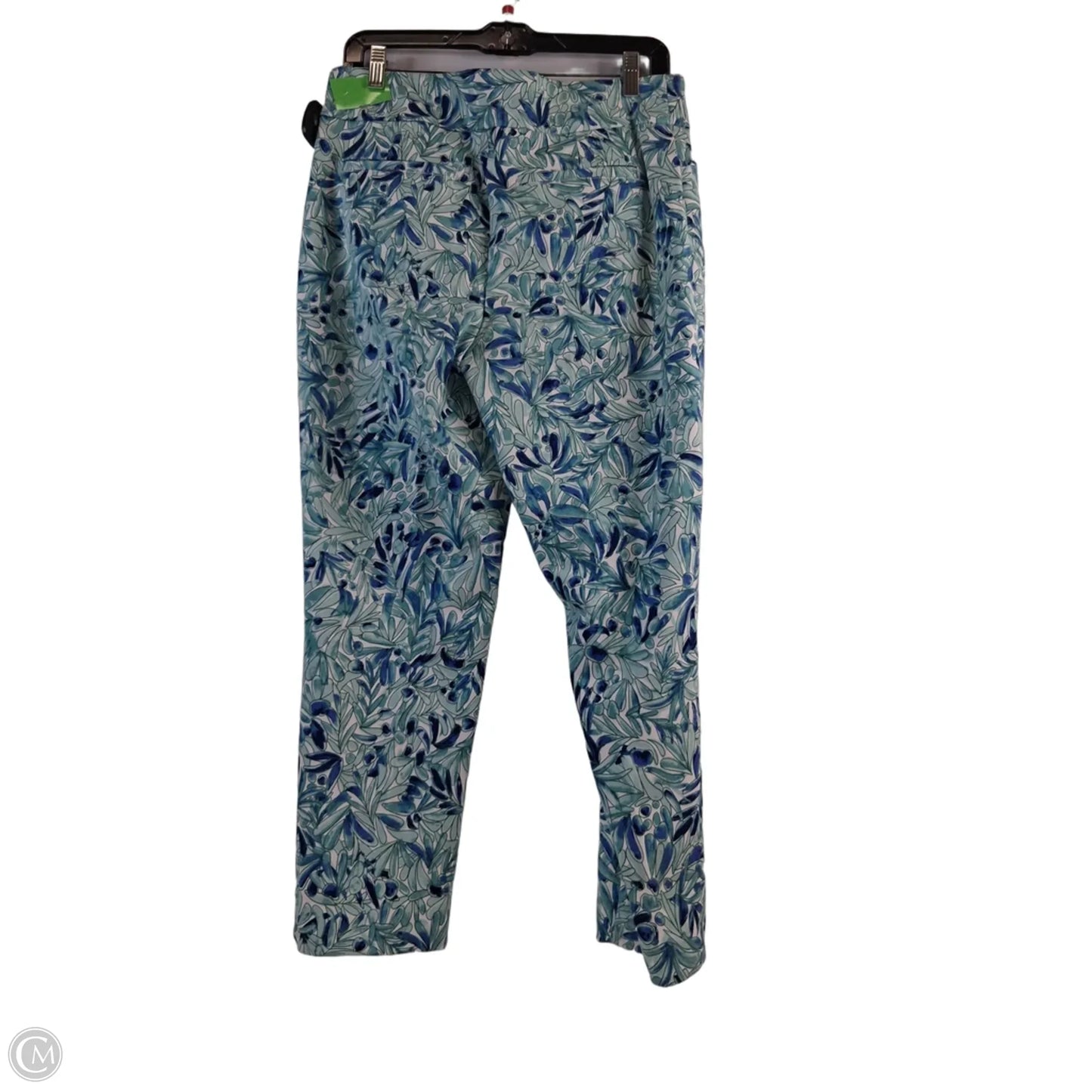 Pants Dress By Croft And Barrow In Green & White, Size: 10p