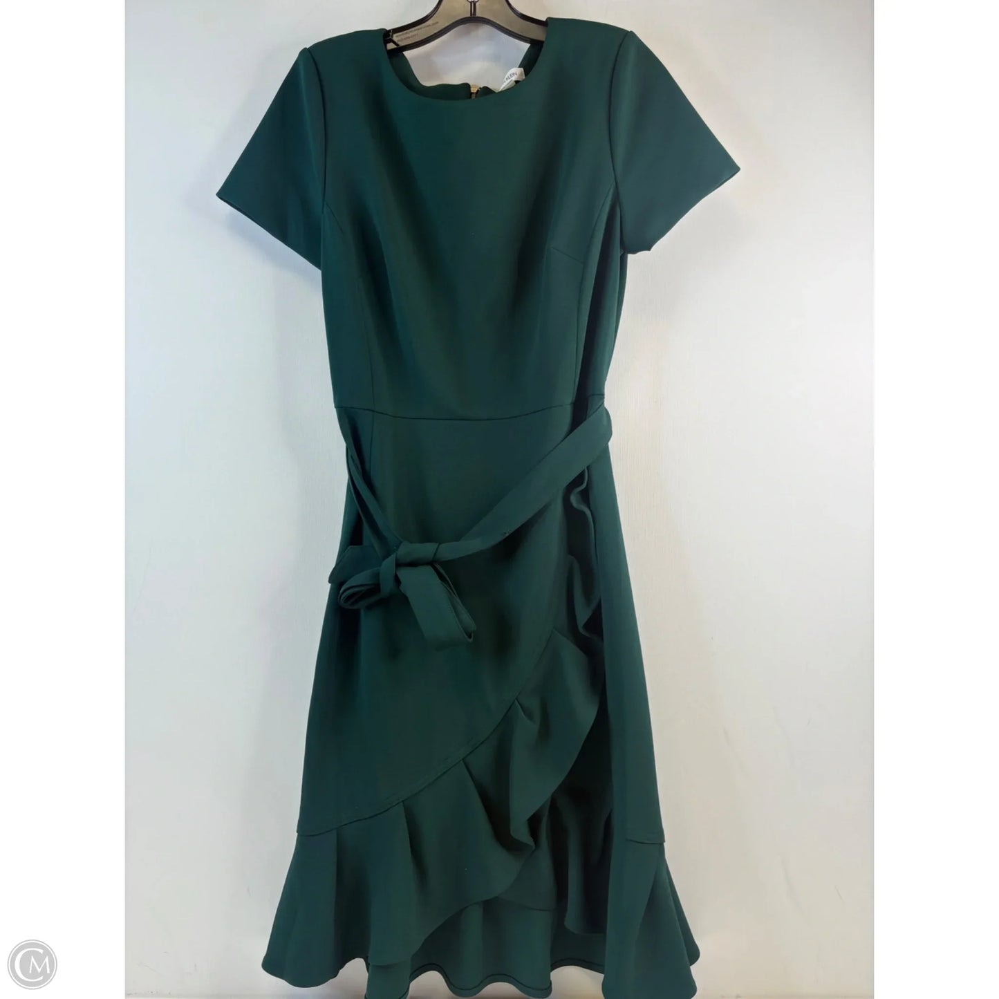 Dress Casual Midi By Calvin Klein In Green, Size: M
