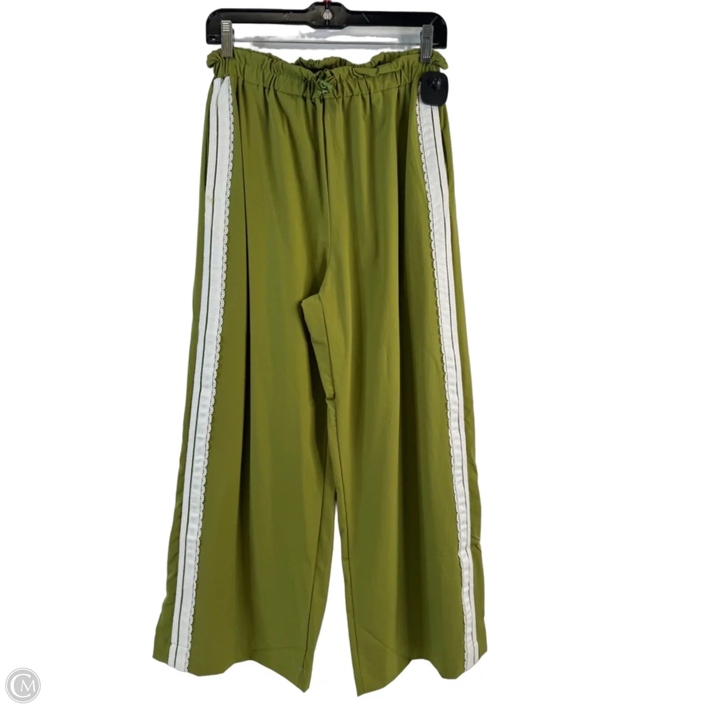 Pants Wide Leg By Clothes Mentor In Green & White, Size: 4
