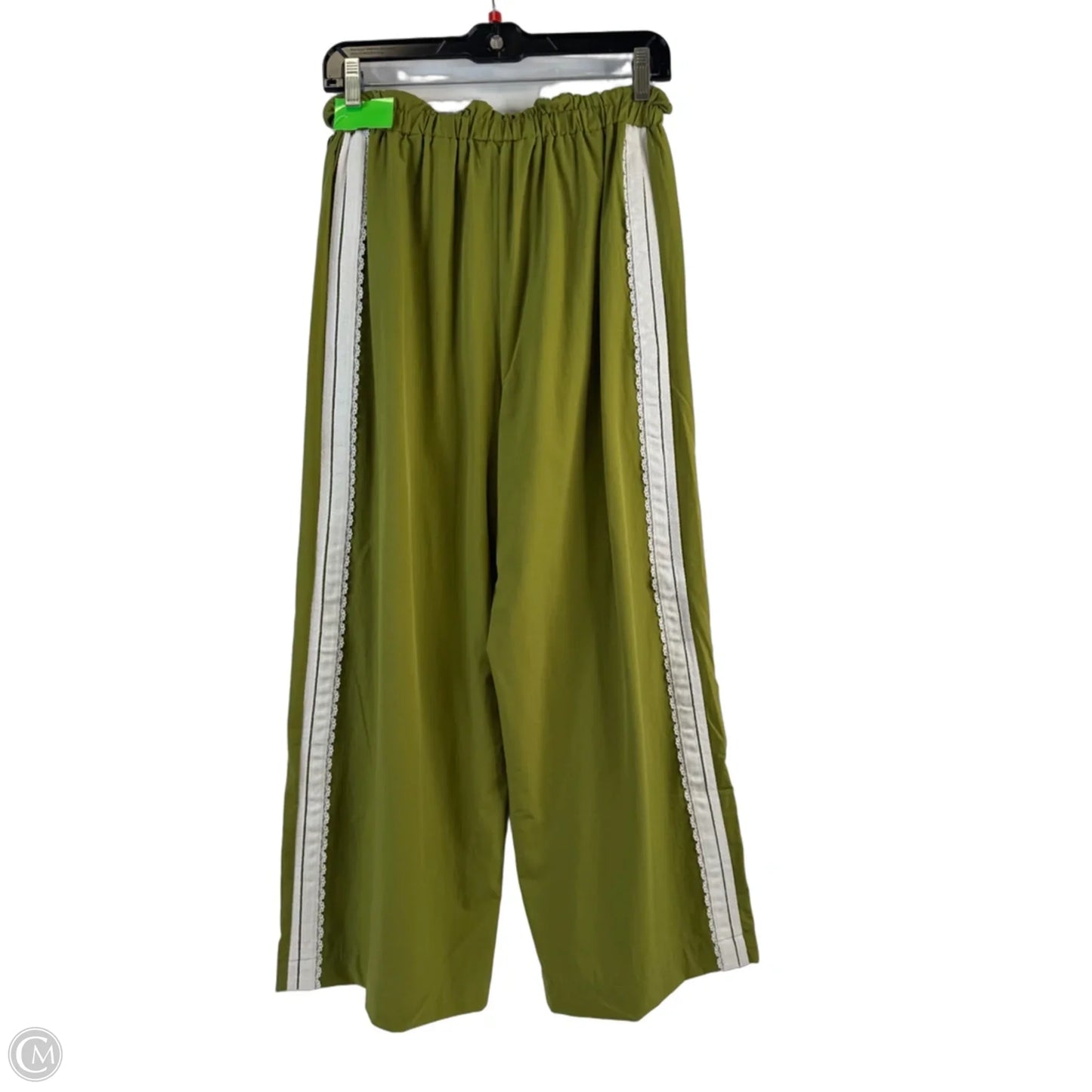 Pants Wide Leg By Clothes Mentor In Green & White, Size: 4