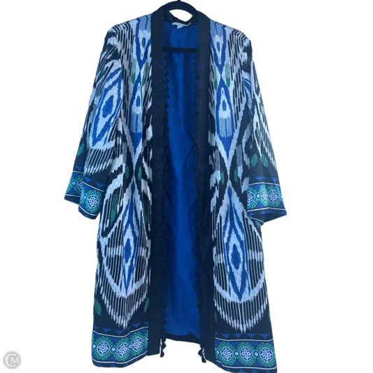 Kimono By Chicos In Black & White, Size: L