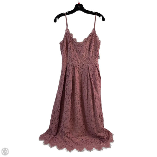 Dress Party Midi By H&m In Mauve, Size: S