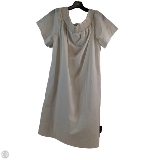 Dress Casual Midi By J. Crew In Cream, Size: L