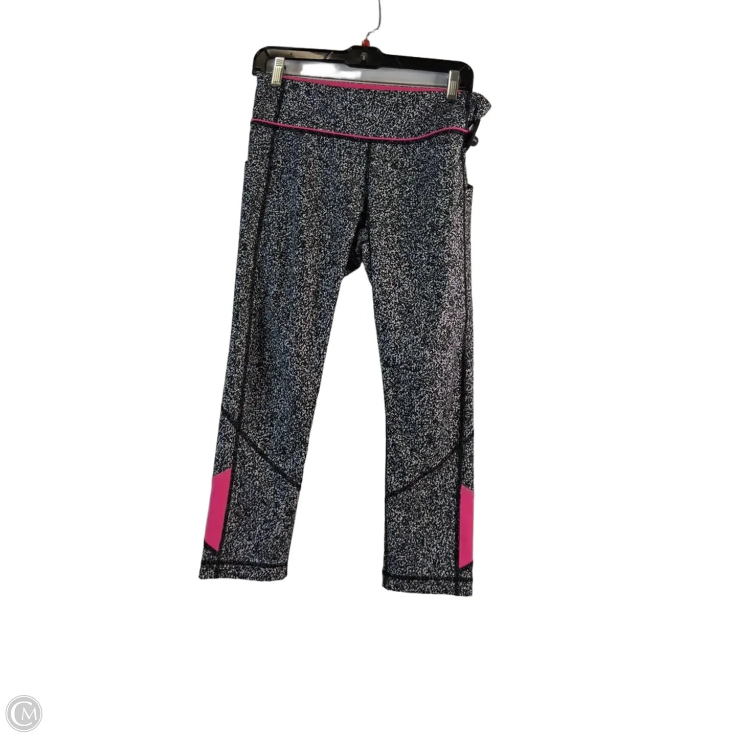 Athletic Leggings By Lululemon In Blue & White, Size: M