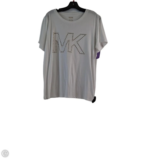 Top Short Sleeve Basic By Michael By Michael Kors In White, Size: L