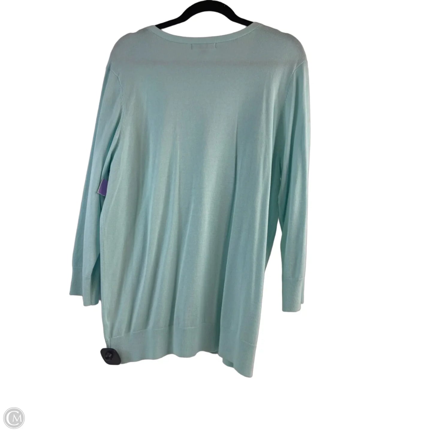 Cardigan By Covington In Aqua, Size: Xl