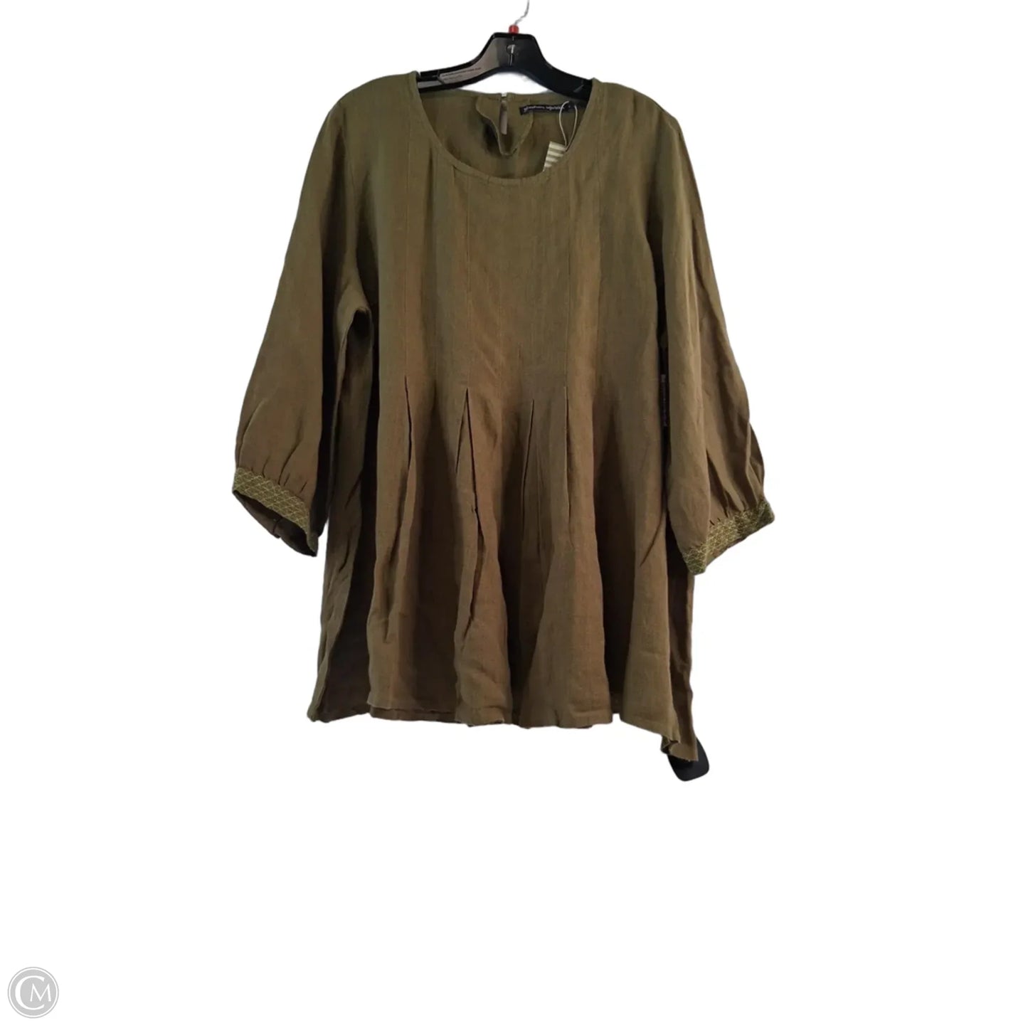Top Long Sleeve By Clothes Mentor In Green, Size: L