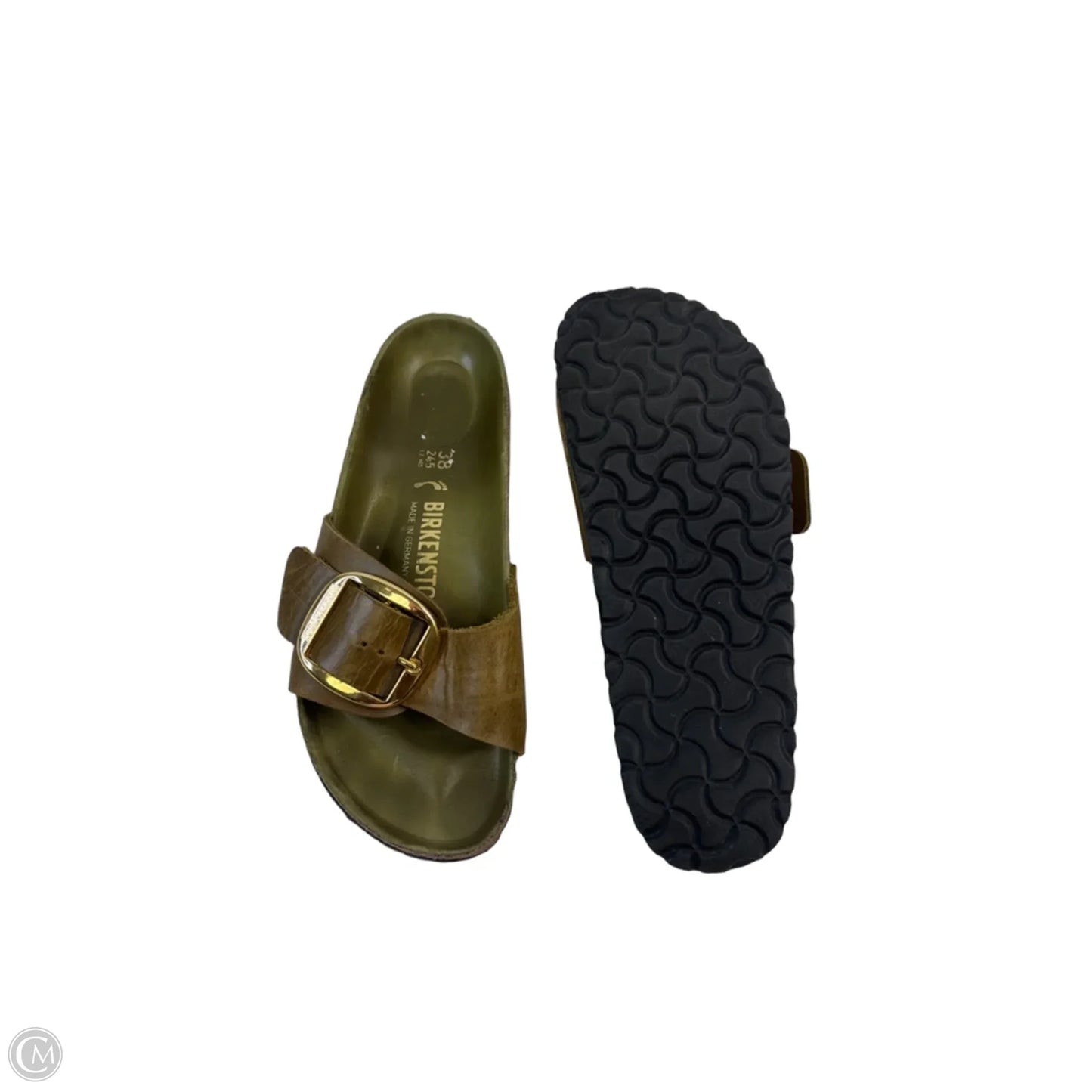 Sandals Flats By Birkenstock In Green, Size: 7