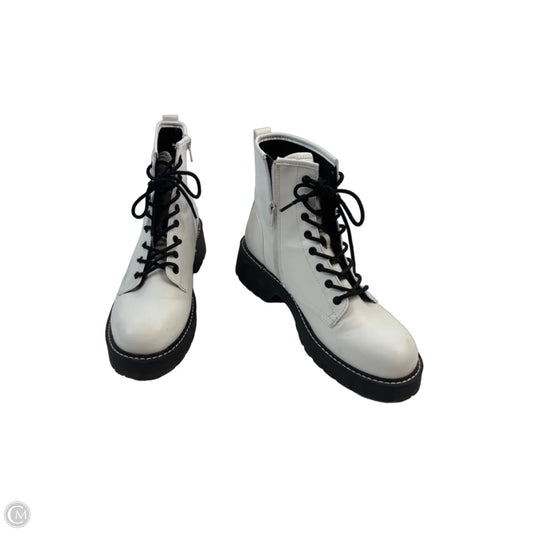 Boots Combat By Madden Girl In White, Size: 10