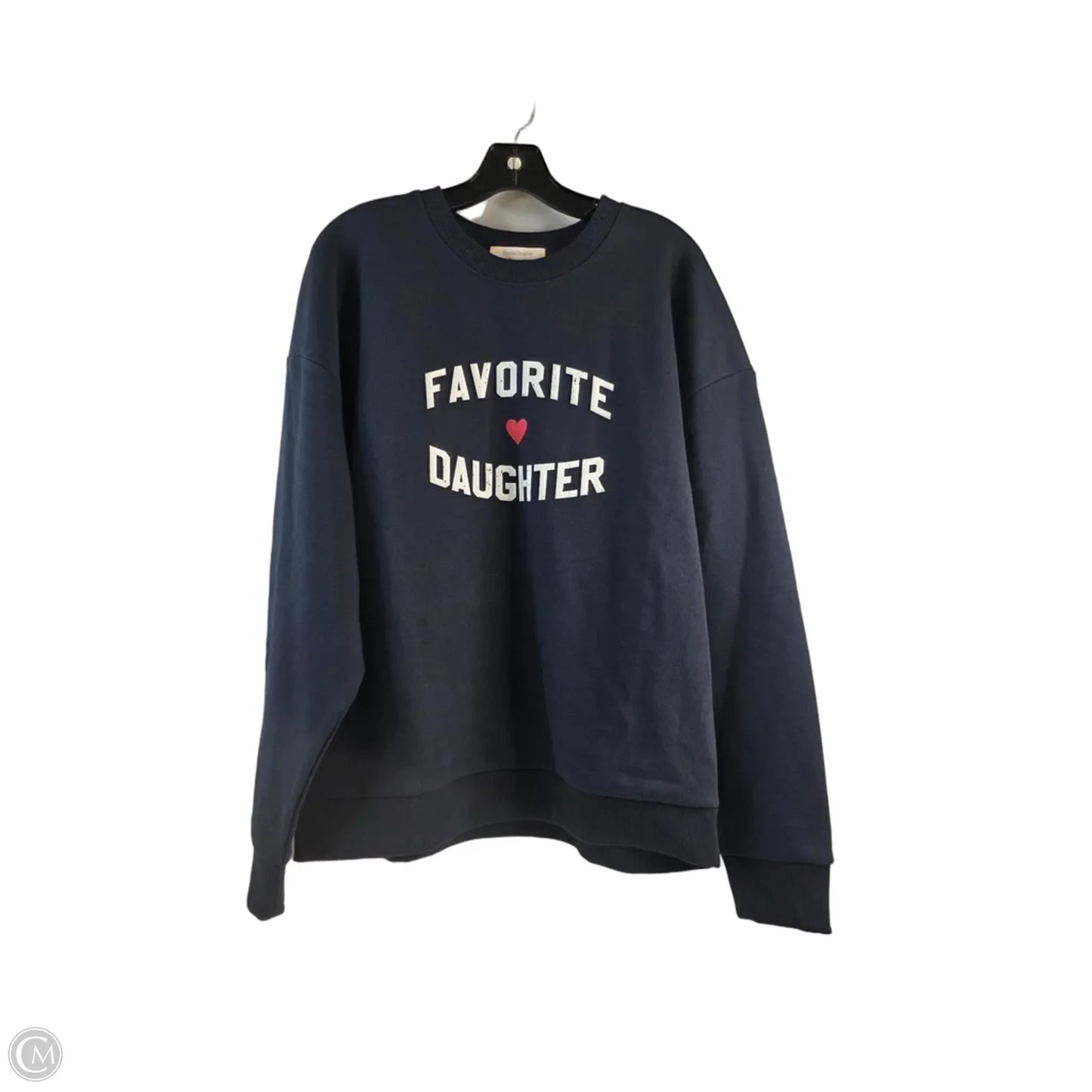 Sweatshirt Crewneck By Favorite Daughter In Navy, Size: M