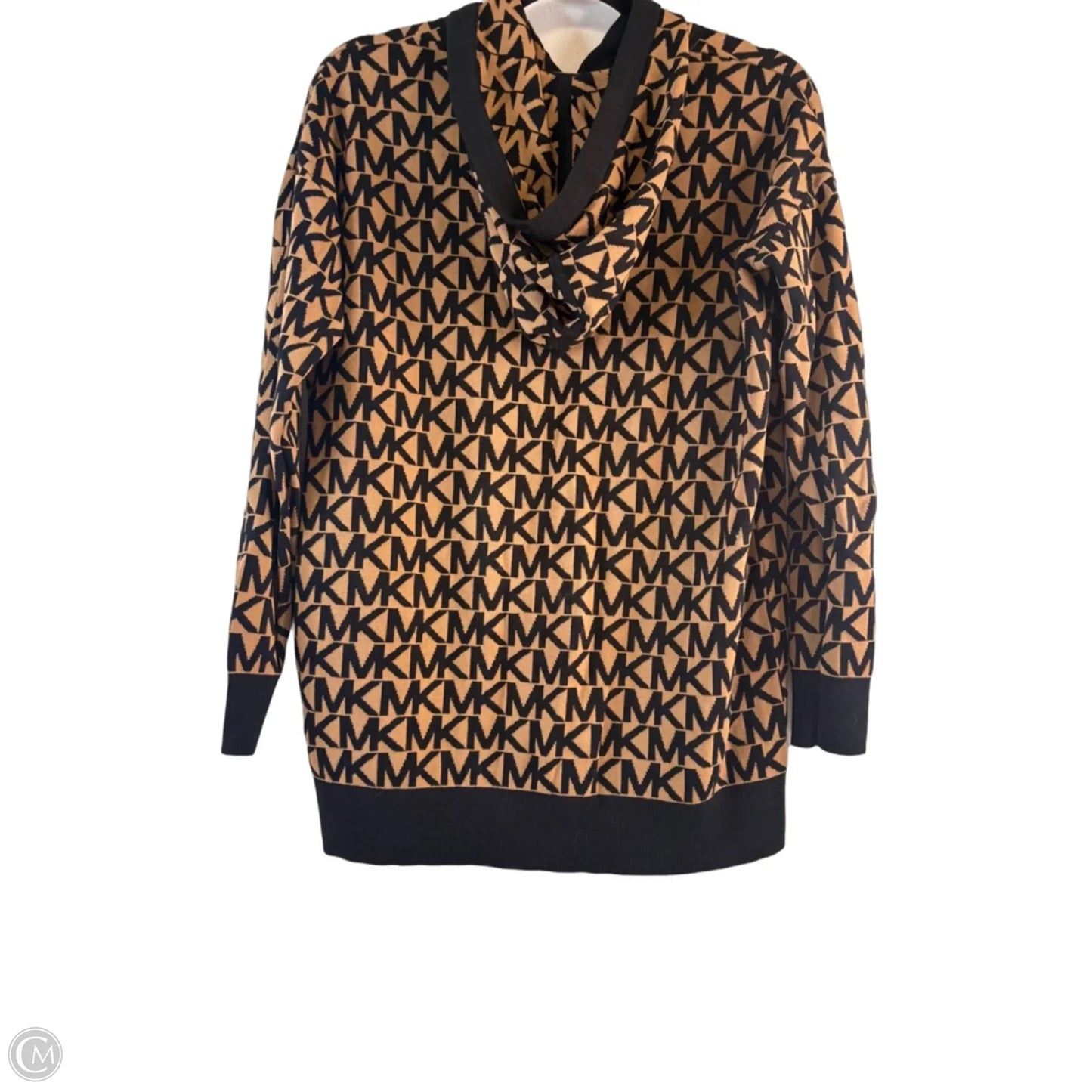 Sweater By Michael By Michael Kors In Black & Tan, Size: S