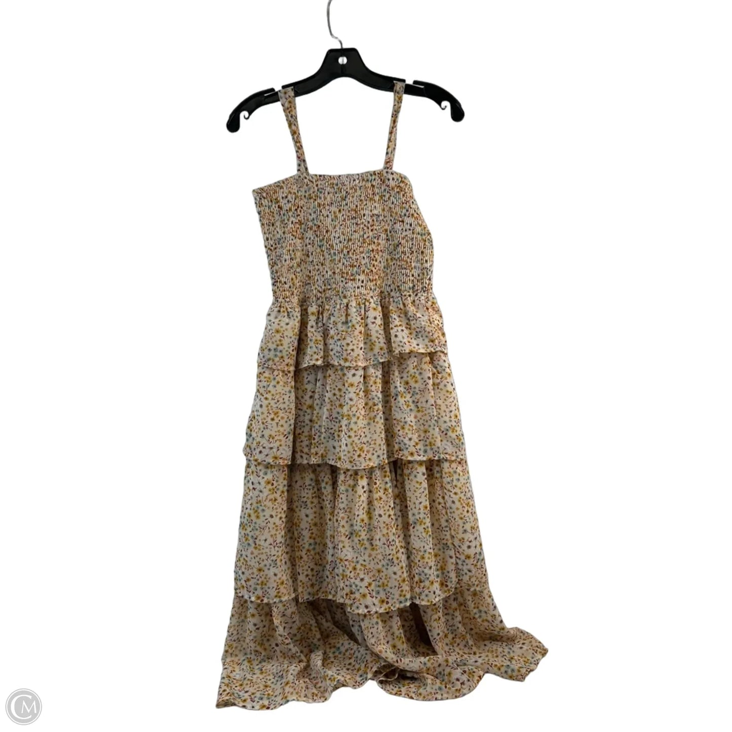 Dress Casual Maxi By Mimi Chica In Blue & Yellow, Size: S