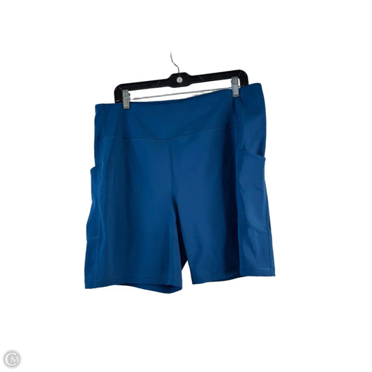 Athletic Shorts By Tek Gear In Blue, Size: 1x