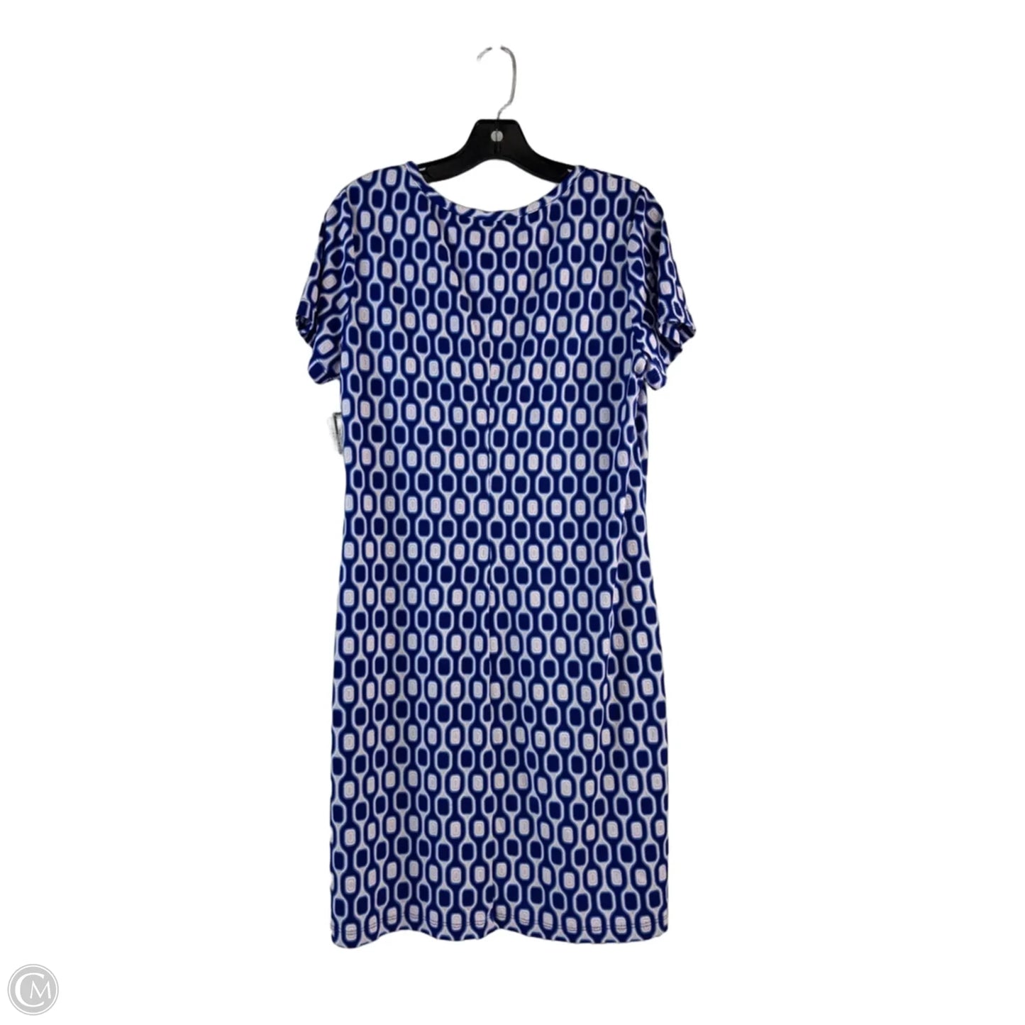 Dress Casual Short By Ronnie Nicole In Blue & White, Size: Xl