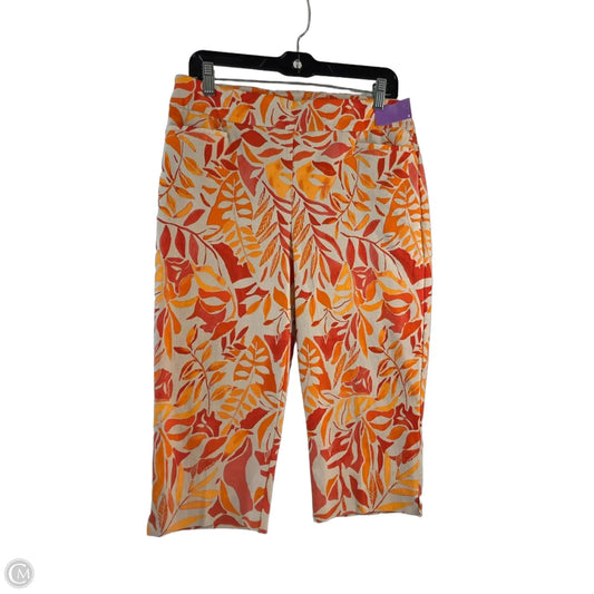Pants Cropped By Chicos In Orange, Size: 8