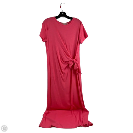Dress Casual Maxi By Loft In Coral, Size: M