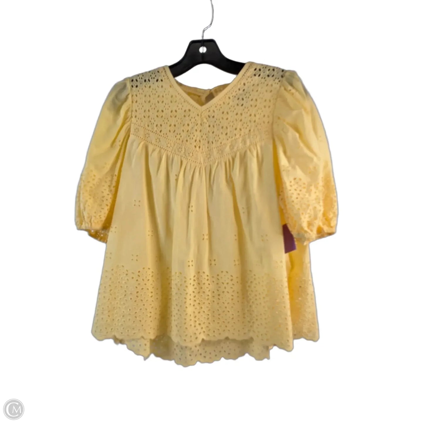 Top Short Sleeve By Industry In Yellow, Size: S