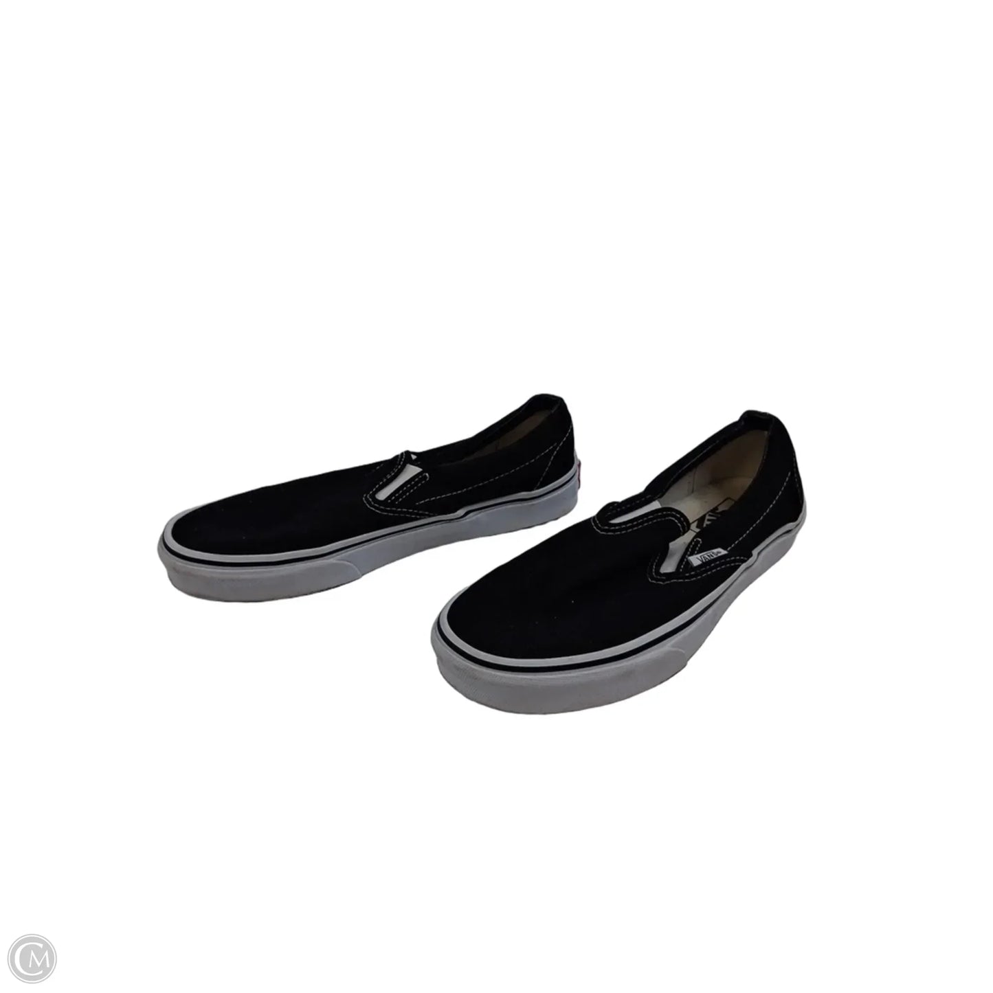 Shoes Sneakers By Vans In Black & White, Size: 8.5