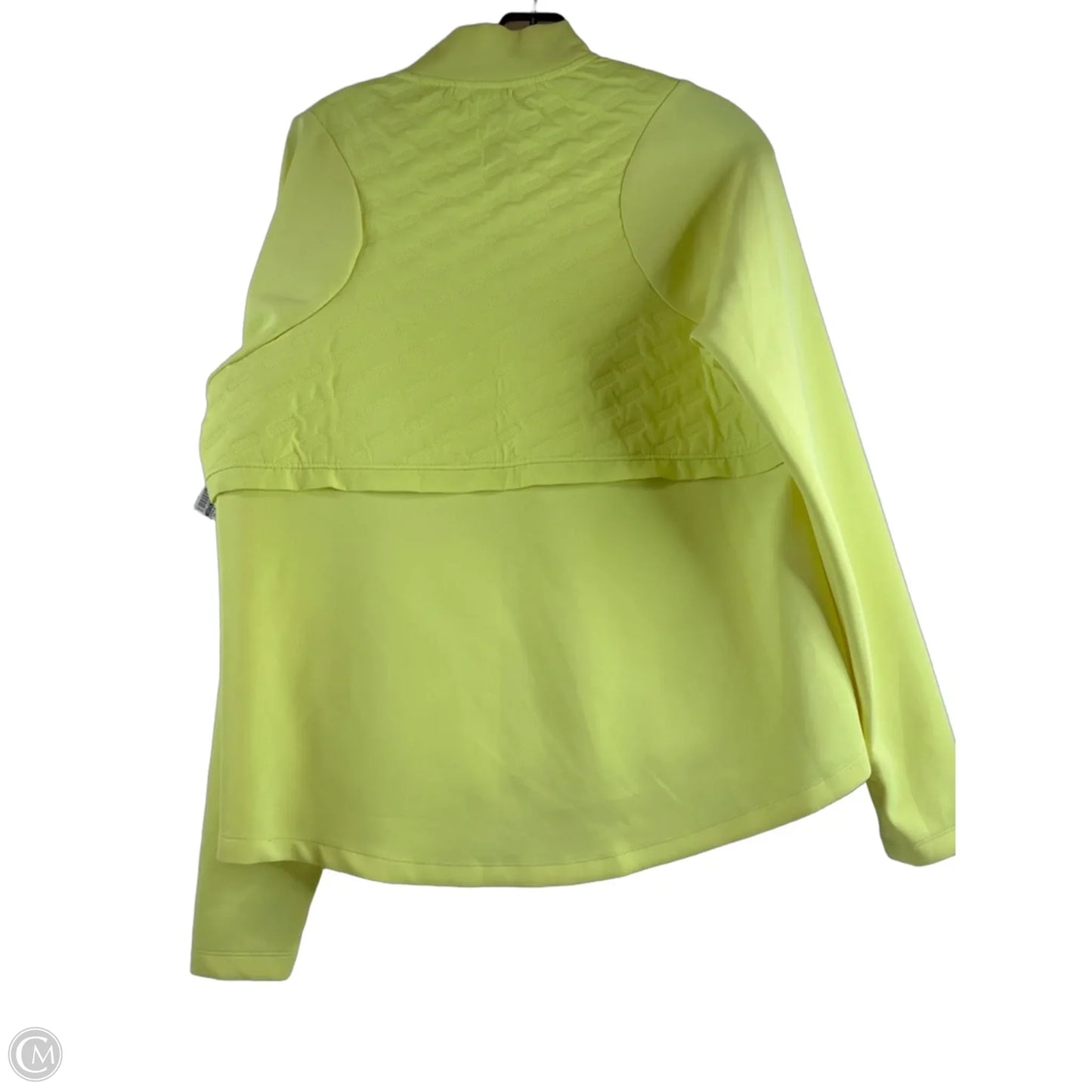 Athletic Jacket By Avia In Yellow, Size: L