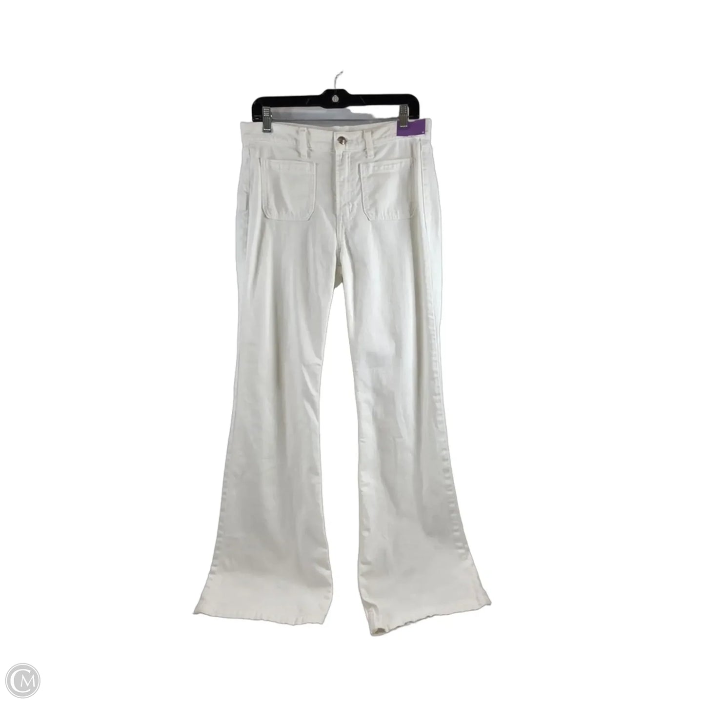 Jeans Flared By Gap In White, Size: 4