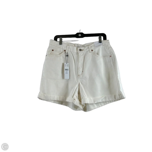 Shorts By Top Shop In White Denim, Size: 10