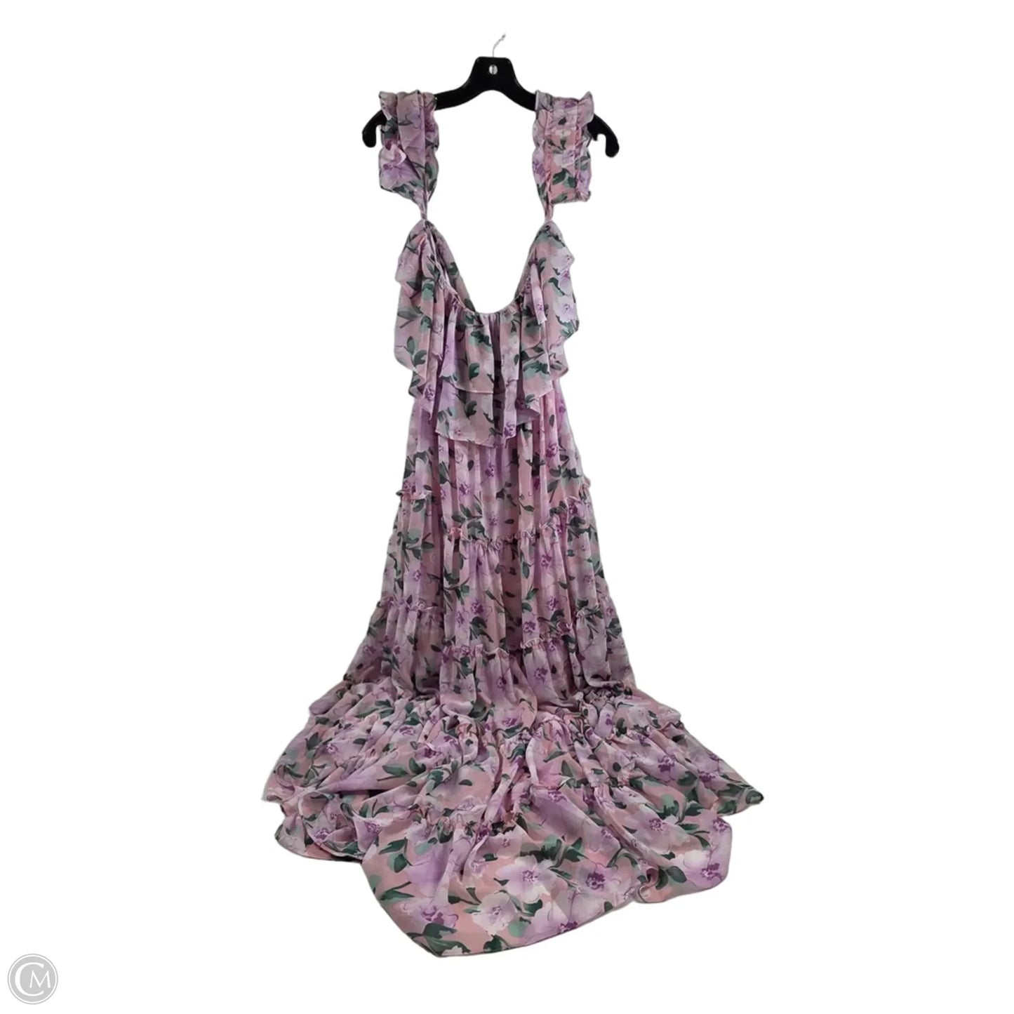 Dress Casual Maxi By Lulus In Orange & Purple, Size: L