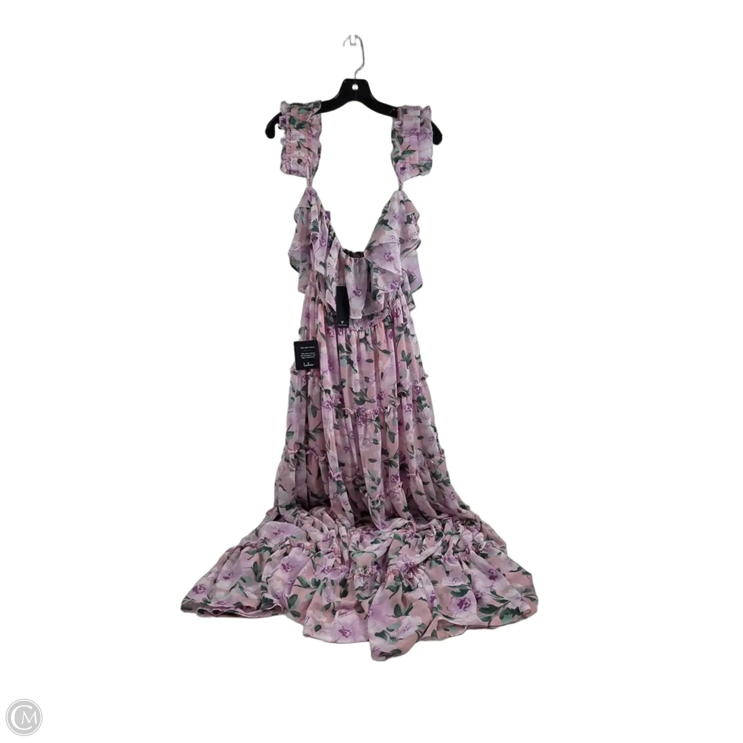 Dress Casual Maxi By Lulus In Orange & Purple, Size: L