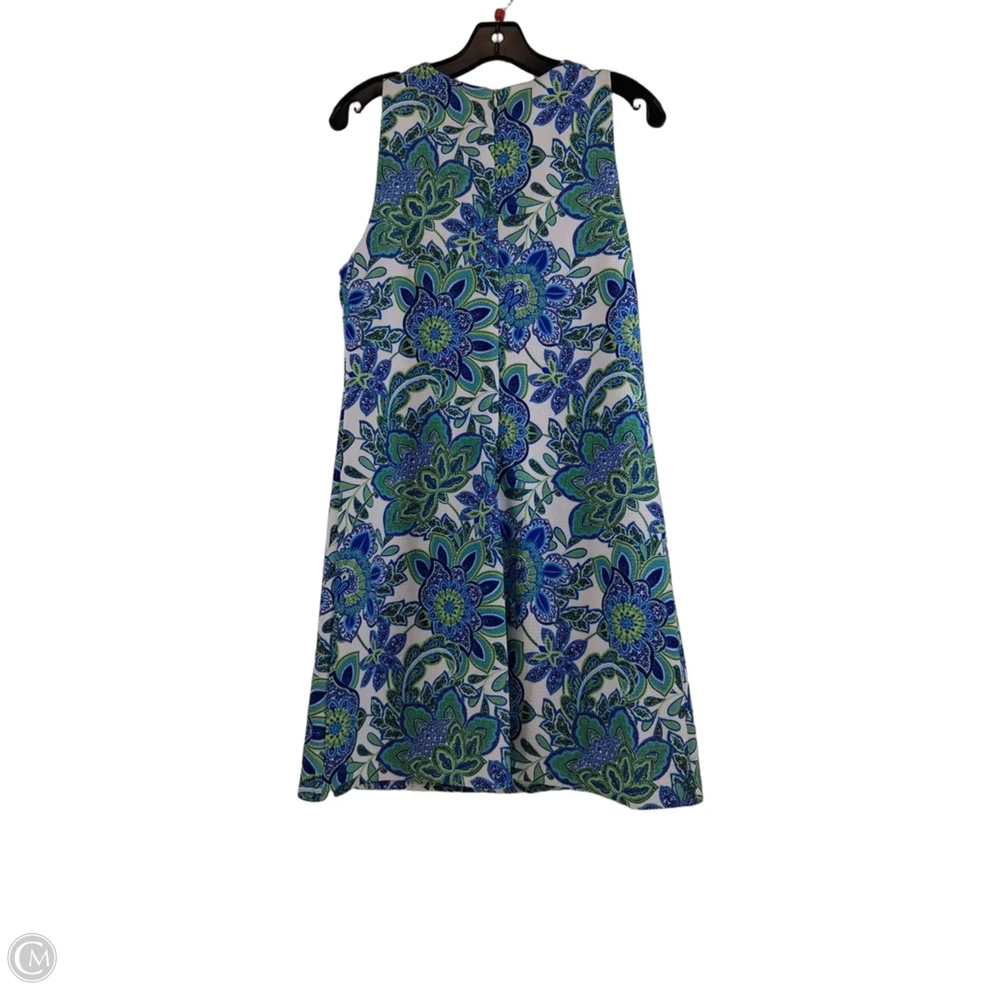 Dress Casual Midi By Eliza J In Blue & White, Size: M