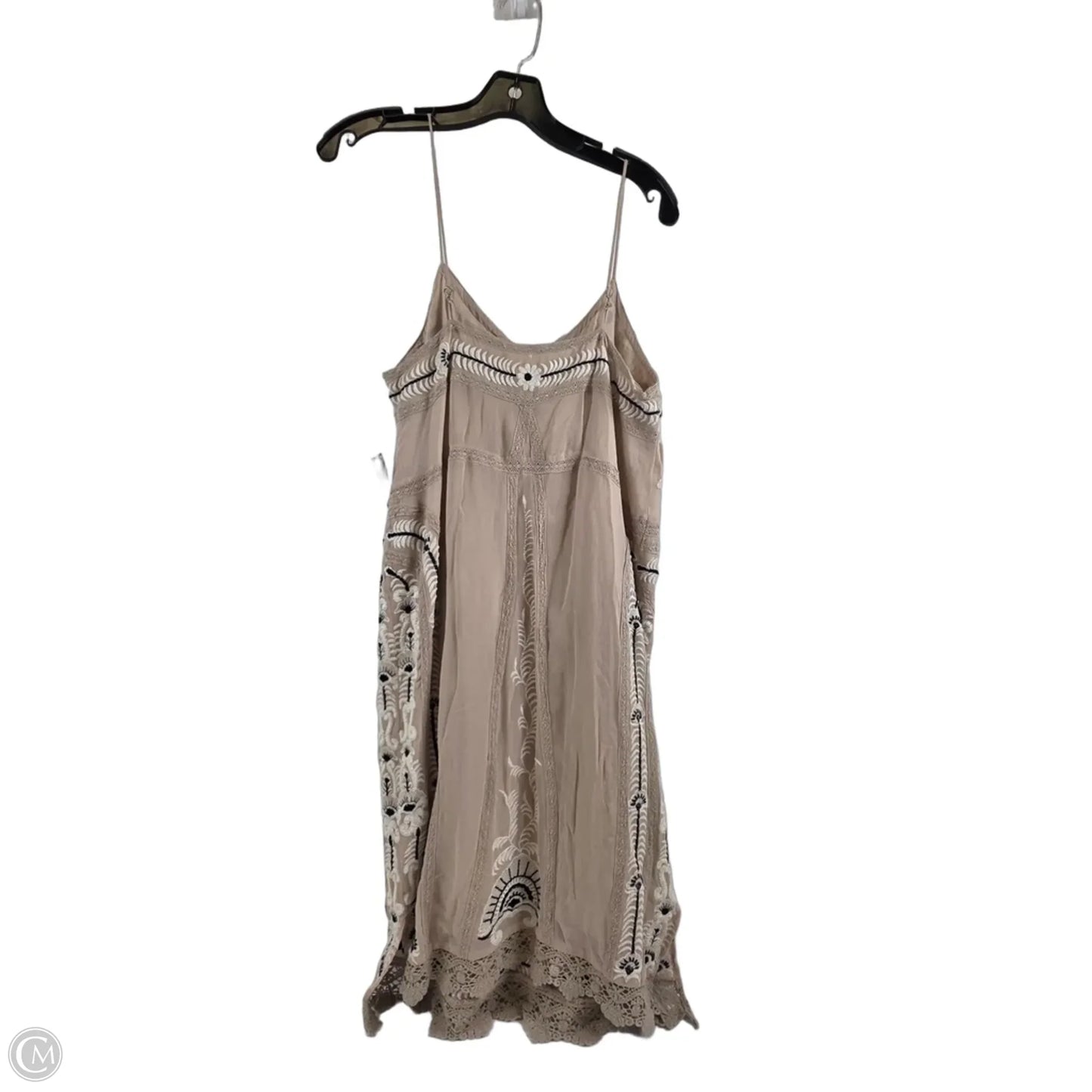 Dress Casual Midi By Maeve In Beige, Size: M