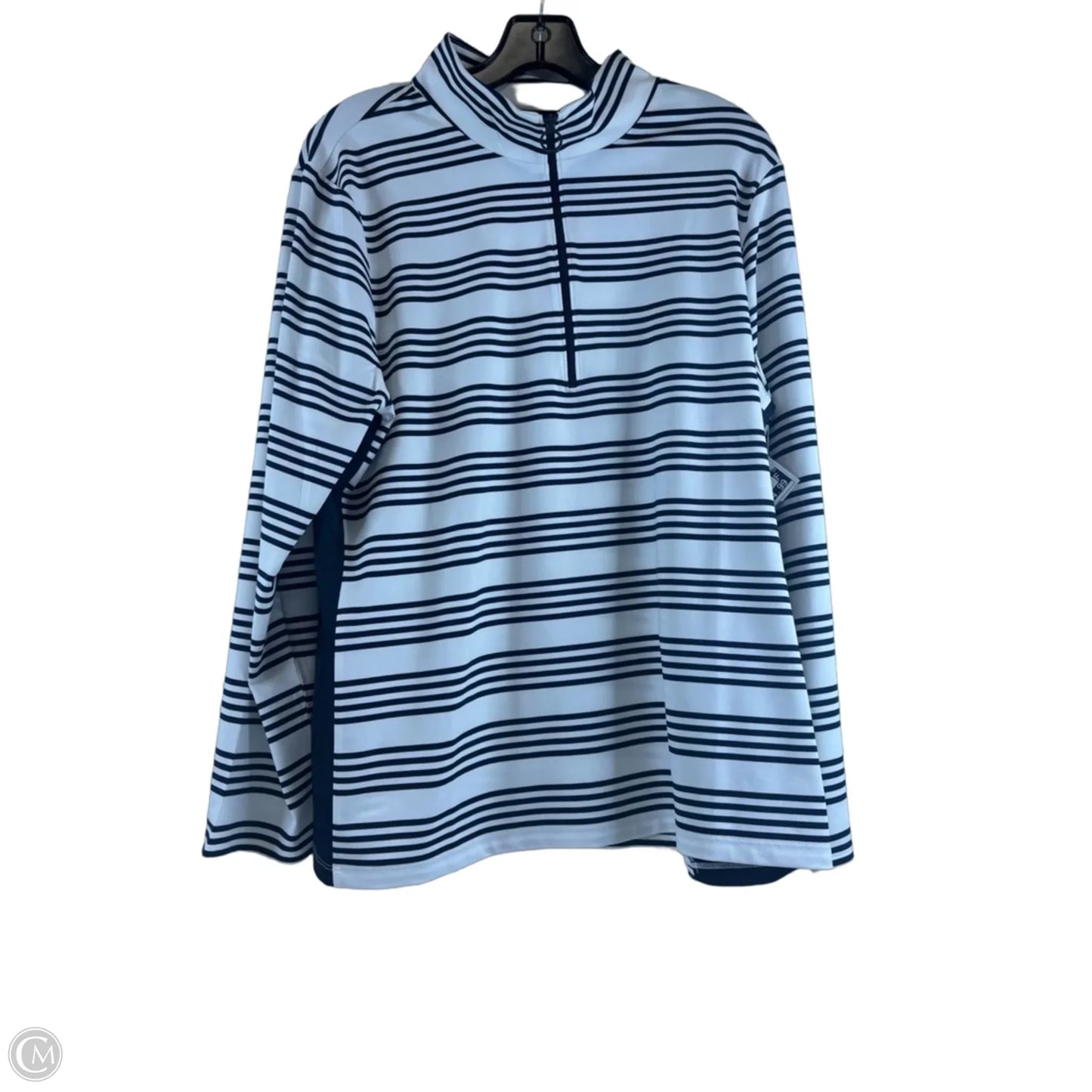 Top Long Sleeve By Chicos In Striped Pattern, Size: Xl