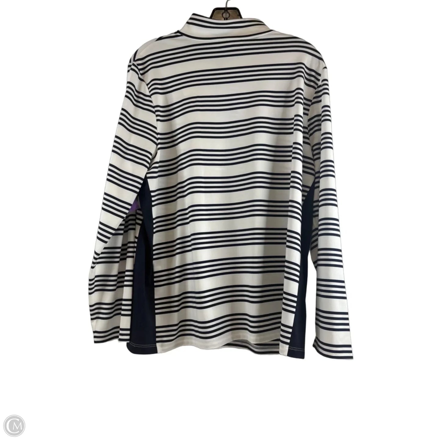 Top Long Sleeve By Chicos In Striped Pattern, Size: Xl