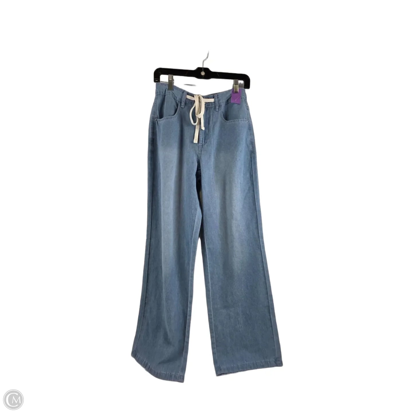 Pants Wide Leg By Clothes Mentor In Blue Denim, Size: 4