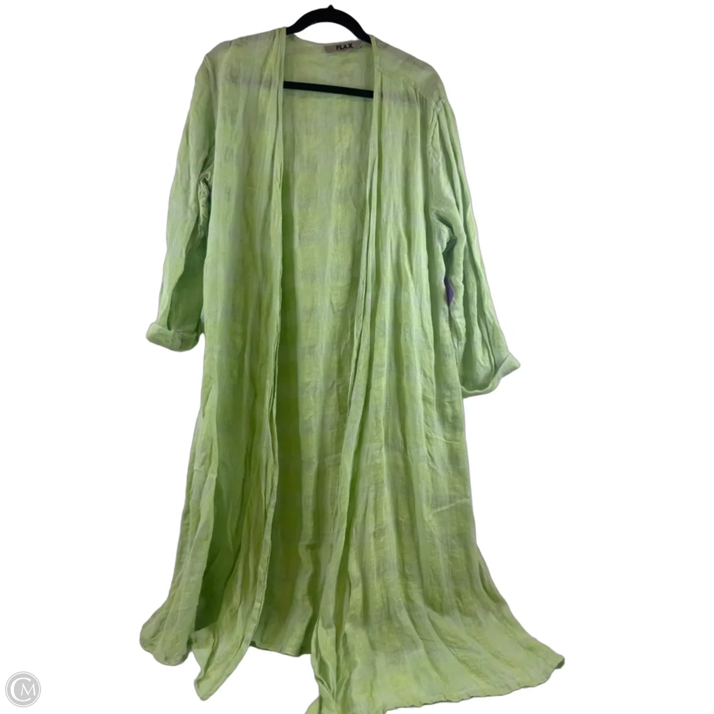 Cardigan By Flax In Green, Size: M