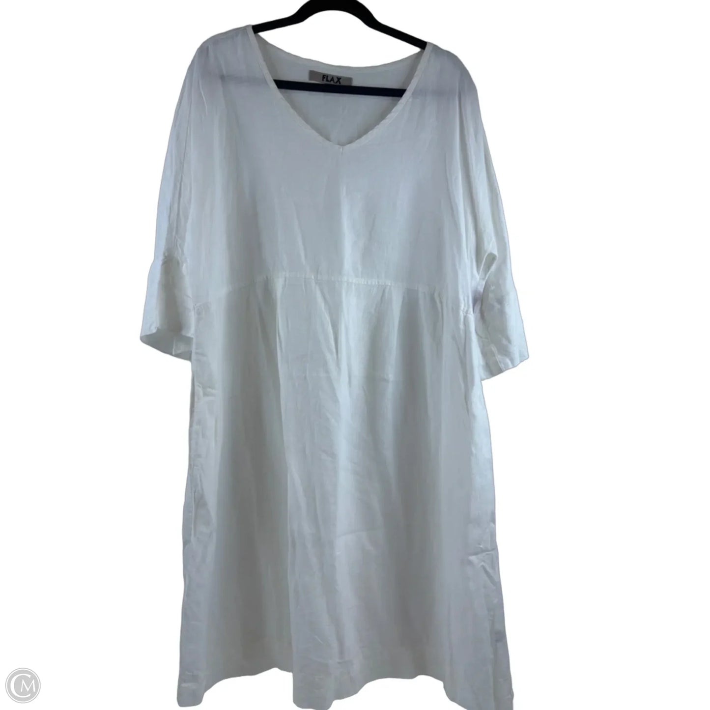 Dress Casual Midi By Flax In White, Size: M