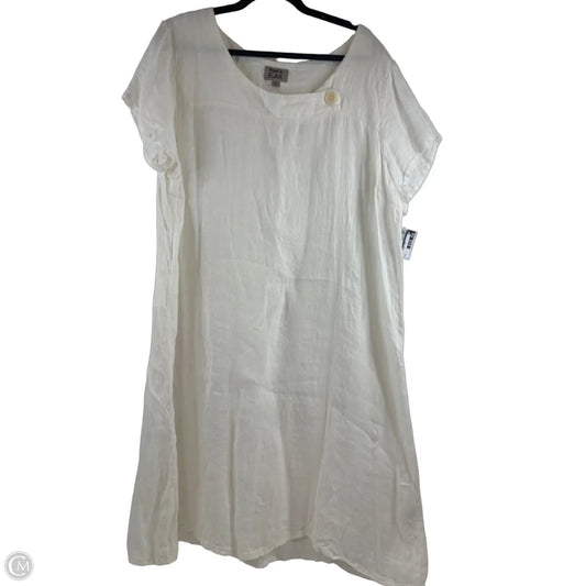 Dress Casual Midi By Flax In White, Size: L