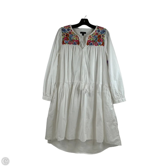 Dress Casual Midi By J. Crew In White, Size: M