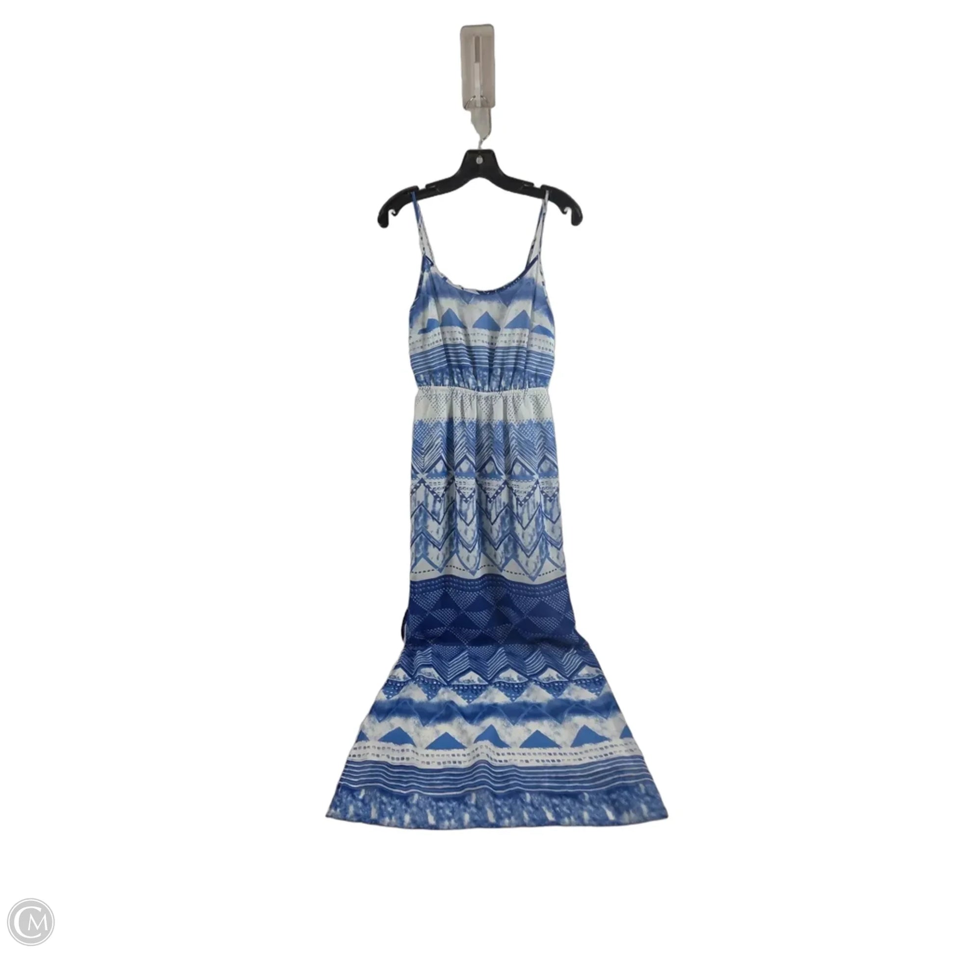 Dress Casual Maxi By Old Navy In Blue & White, Size: S
