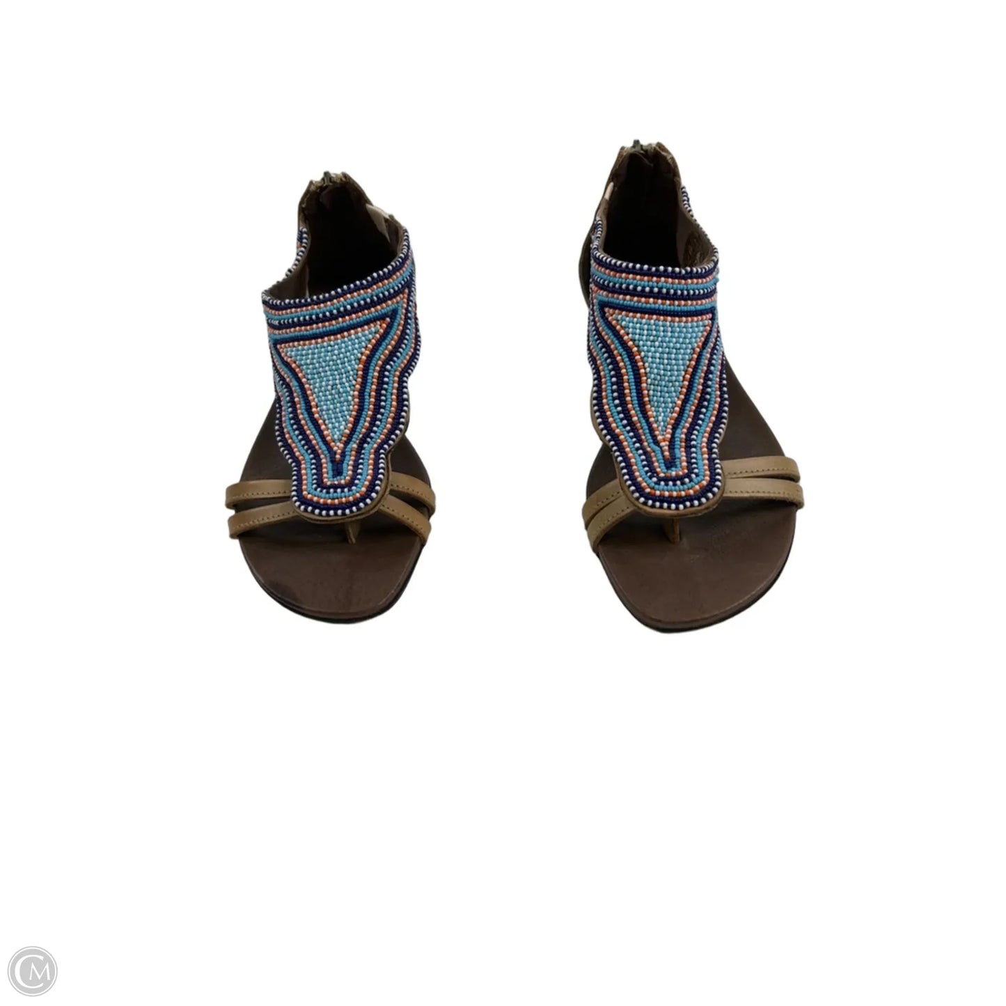 Sandals Flats By Pikolinos In Blue & Brown, Size: 7