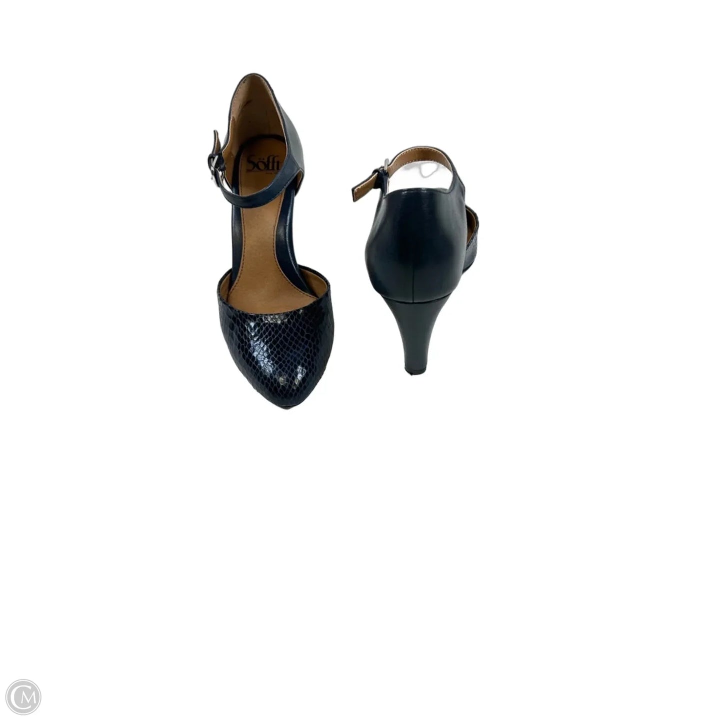 Shoes Heels Kitten By Sofft In Navy, Size: 7.5