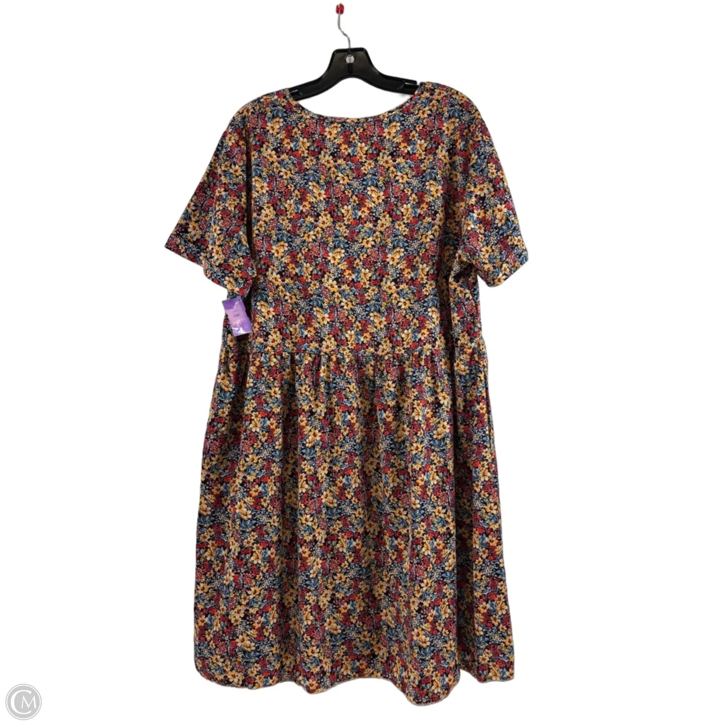 Dress Casual Midi By Prettygarden In Floral Print, Size: Xl