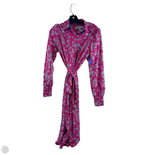 Dress Casual Maxi By Clothes Mentor In Pink & White, Size: S