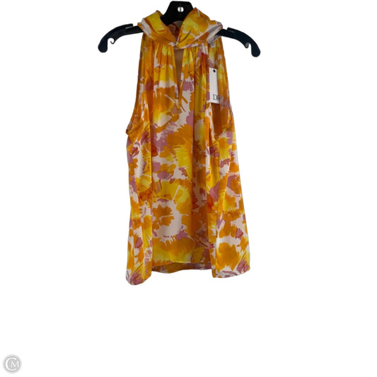 Top Sleeveless By Dr2 In Purple & Yellow, Size: L