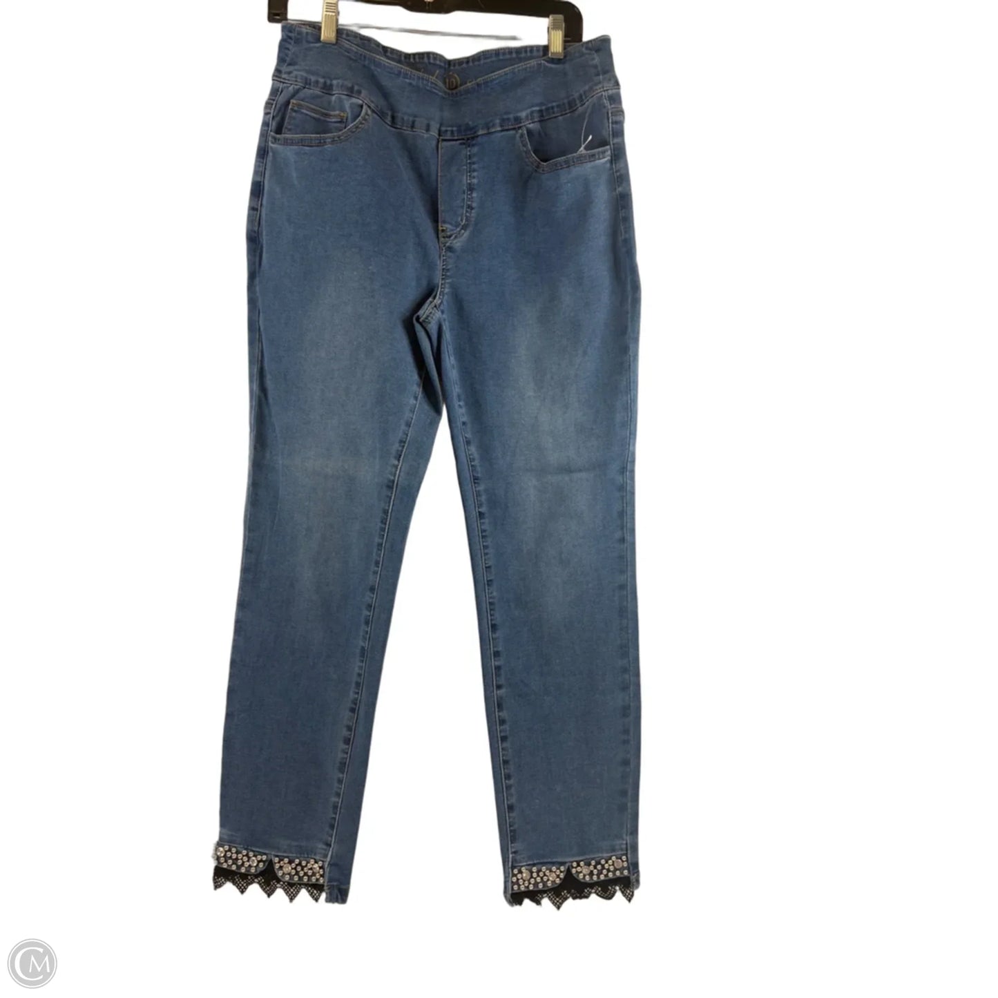 Jeans Straight By Ethyl In Blue Denim, Size: 10