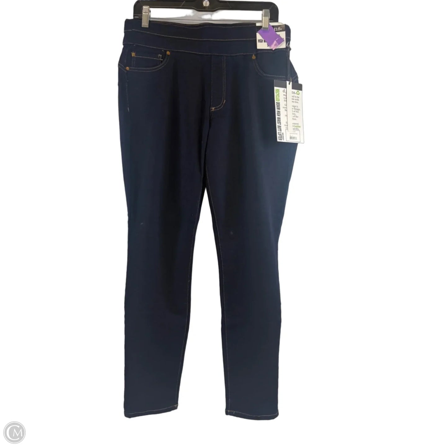 Jeans Skinny By D Jeans In Blue Denim, Size: 12
