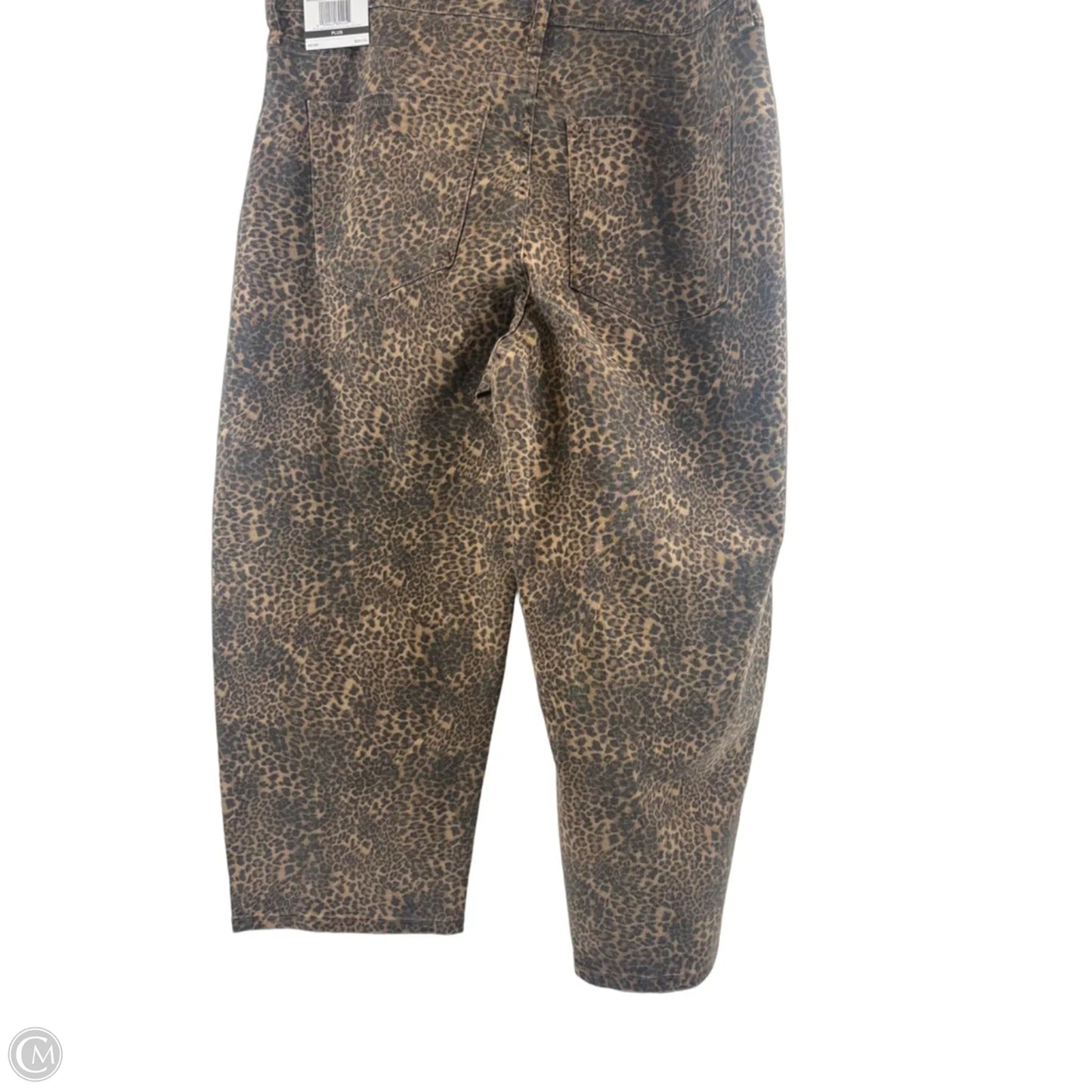 Jeans Cropped By Jessica Simpson In Leopard Print, Size: 16