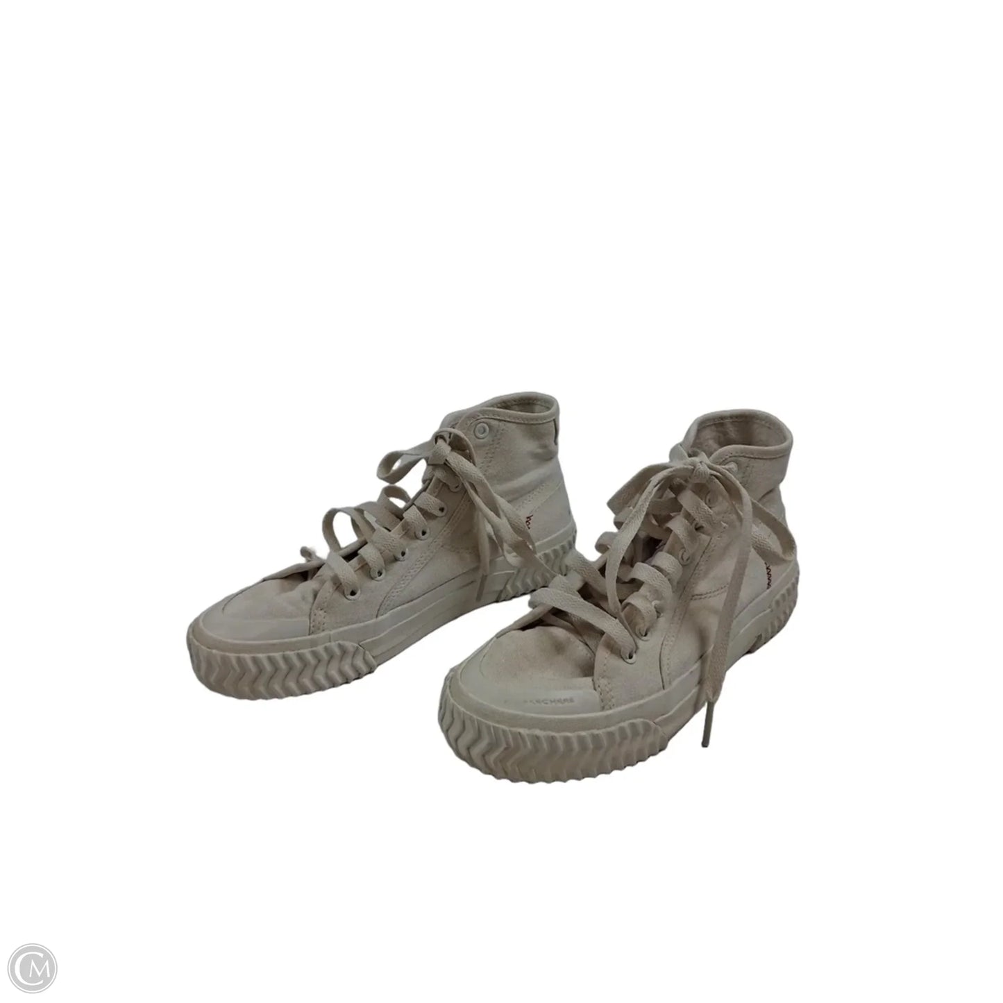 Shoes Sneakers By Skechers In Cream, Size: 6.5